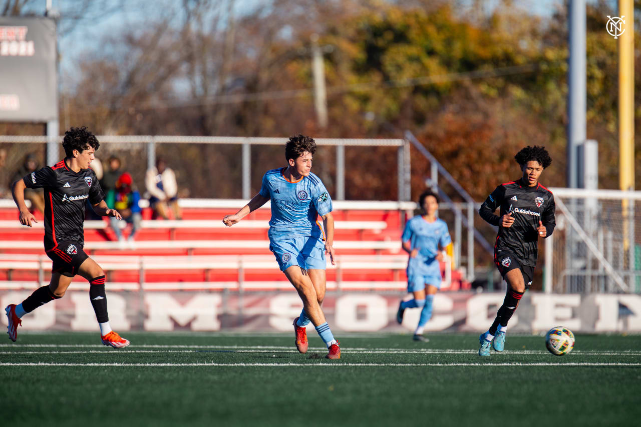 New York City FC U18s up against the visiting DC United.